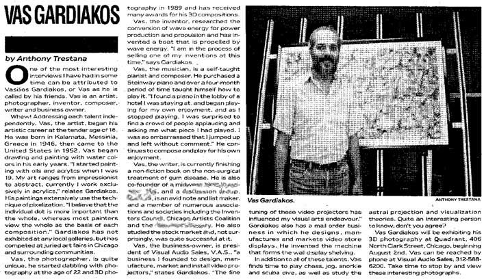1991 "NightLine Chicago" article by Anthony Trestana